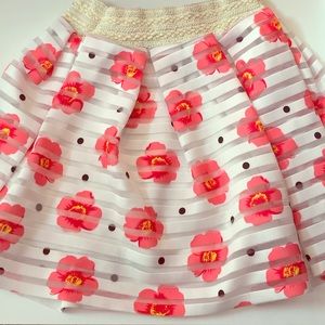 Girls flowers skirt